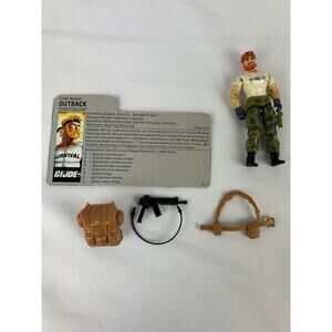 GI Joe Outback Survivalist v1 Figure Complete with Gear and File Card